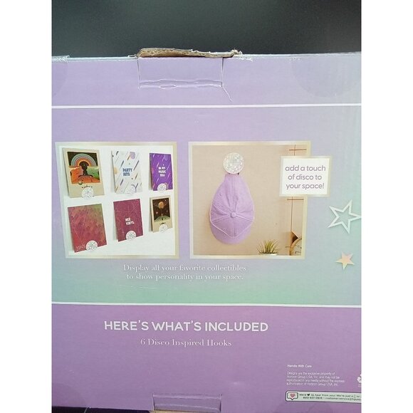 Your Decor Disco Display Hooks Set Of 6 From Horizon Group USA For Wall - Picture 3 of 8